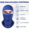 imageAchiou Balaclava Face Mask Ski Mask for Men Women Football Lightweight Sheisty Ninja Shiesty Sun Hood UV Protector CyclingRoyal Blue