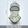 imageAchiou Balaclava Face Mask Ski Mask for Men Women Football Lightweight Sheisty Ninja Shiesty Sun Hood UV Protector CyclingWhite Camouflage