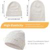 imageAchiou Beanie Hat for Women Men Warm Cuffed Knit Hat for Skiing Running Outdoor SportsBeige