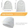 imageAchiou Beanie Hat for Women Men Warm Cuffed Knit Hat for Skiing Running Outdoor SportsLight Grey