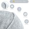 imageAchiou Beanie Hat for Women Men Warm Cuffed Knit Hat for Skiing Running Outdoor SportsLight Grey