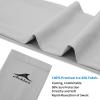 imageAchiou Cooling Ice Silk Arm Sleeves Summer UV Sun Protection Compression Sleeves UPF 50 for Women Volleyball Youth Sports2 Pairs 1pair Black  1 Pair Gray