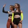imageAchiou Cooling Ice Silk Arm Sleeves Summer UV Sun Protection Compression Sleeves UPF 50 for Women Volleyball Youth Sports2 Pairs 1pair Black 1 Pair Fluorescent Yellow