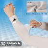 imageAchiou Cooling Ice Silk Arm Sleeves Summer UV Sun Protection Compression Sleeves UPF 50 for Women Volleyball Youth Sports2 Pairs 1pair Black 1 Pair Light Beige