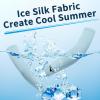imageAchiou Cooling Ice Silk Arm Sleeves Summer UV Sun Protection Compression Sleeves UPF 50 for Women Volleyball Youth Sports2 Pairs 1pair White 1 Pair Blue