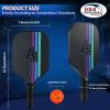 imageAchiou Pickleball Paddles Set of 2Fiberglass Pickle Ball RacketsCarry BagGifts for Men WomenUSAPA Approved2 Outdoor Pickleball Balls ampamp 2 Indoor BallsBlack 4 paddles