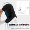 imageAchiou Ski Mask for Men Women Winter Balaclava Warm Windproof Face Mask Full Head Cover Scarf Neck for Cold WeatherBlack