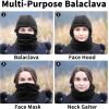 imageAchiou Ski Mask for Women Men Sherpa Hood Ski Mask Winter Balaclava Windproof Hooded Scarf Cold Weather Hat Neck WarmerBlack