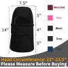 imageAchiou Ski Mask for Women Men Sherpa Hood Ski Mask Winter Balaclava Windproof Hooded Scarf Cold Weather Hat Neck WarmerBlack