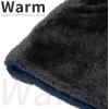 imageAchiou Ski Mask for Women Men Sherpa Hood Ski Mask Winter Balaclava Windproof Hooded Scarf Cold Weather Hat Neck WarmerBlue