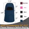 imageAchiou Ski Mask for Women Men Sherpa Hood Ski Mask Winter Balaclava Windproof Hooded Scarf Cold Weather Hat Neck WarmerBlue