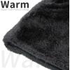 imageAchiou Ski Mask for Women Men Sherpa Hood Ski Mask Winter Balaclava Windproof Hooded Scarf Cold Weather Hat Neck WarmerGray