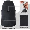 imageAchiou Ski Mask for Women Men Sherpa Hood Ski Mask Winter Balaclava Windproof Hooded Scarf Cold Weather Hat Neck WarmerGray