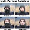 imageAchiou Ski Mask for Women Men Sherpa Hood Ski Mask Winter Balaclava Windproof Hooded Scarf Cold Weather Hat Neck WarmerGray
