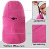 imageAchiou Ski Mask for Women Men Sherpa Hood Ski Mask Winter Balaclava Windproof Hooded Scarf Cold Weather Hat Neck WarmerRose