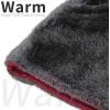 imageAchiou Ski Mask for Women Men Sherpa Hood Ski Mask Winter Balaclava Windproof Hooded Scarf Cold Weather Hat Neck WarmerWine Red