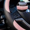 imageAchiou Steering Wheel Cover Universal 1451525 inch Steering Wheel Covers for Men Women with Classic Embossing Comfortable Soft DurablePink and Black