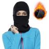 imageAchiou Ski Mask for Women Men Sherpa Hood Ski Mask Winter Balaclava Windproof Hooded Scarf Cold Weather Hat Neck WarmerBlack