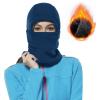 imageAchiou Ski Mask for Women Men Sherpa Hood Ski Mask Winter Balaclava Windproof Hooded Scarf Cold Weather Hat Neck WarmerBlue