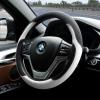 imageAchiou Steering Wheel Cover Microfiber Leather and Viscose Breathable Mesh Universal 14515 inch Refreshing and ComfortableWhite and Black