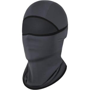 imageAchiou Balaclava Face Mask Ski Mask for Men Women Football Lightweight Sheisty Ninja Shiesty Sun Hood UV Protector CyclingGray