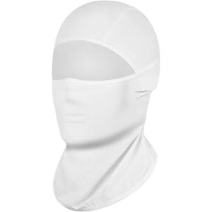 imageAchiou Balaclava Face Mask Ski Mask for Men Women Football Lightweight Sheisty Ninja Shiesty Sun Hood UV Protector CyclingWhite