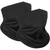 imageAchiou Cooling Neck Gaiter Face Cover Scarf UV Protection Mask for Men and WomenSoft Windproof Hiking Cycling RunningBlack