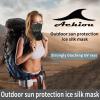 imageAchiou Cooling Neck Gaiter Face Cover Scarf UV Protection Mask for Men and WomenSoft Windproof Hiking Cycling RunningBlack Camouflage