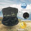 imageAchiou Cooling Neck Gaiter Face Cover Scarf UV Protection Mask for Men and WomenSoft Windproof Hiking Cycling RunningBlack Camouflage
