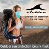imageAchiou Cooling Neck Gaiter Face Cover Scarf UV Protection Mask for Men and WomenSoft Windproof Hiking Cycling RunningBlue