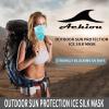 imageAchiou Cooling Neck Gaiter Face Cover Scarf UV Protection Mask for Men and WomenSoft Windproof Hiking Cycling RunningBlue