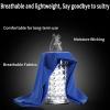 imageAchiou Cooling Neck Gaiter Face Cover Scarf UV Protection Mask for Men and WomenSoft Windproof Hiking Cycling RunningDark Blue
