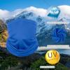imageAchiou Cooling Neck Gaiter Face Cover Scarf UV Protection Mask for Men and WomenSoft Windproof Hiking Cycling RunningDark Blue