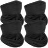 imageAchiou Cooling Neck Gaiter Face Cover Scarf UV Protection Mask for Men and WomenSoft Windproof Hiking Cycling RunningHeather Black