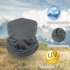 imageAchiou Cooling Neck Gaiter Face Cover Scarf UV Protection Mask for Men and WomenSoft Windproof Hiking Cycling RunningLight Gray