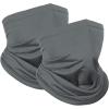 imageAchiou Cooling Neck Gaiter Face Cover Scarf UV Protection Mask for Men and WomenSoft Windproof Hiking Cycling RunningLight Gray