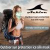 imageAchiou Cooling Neck Gaiter Face Cover Scarf UV Protection Mask for Men and WomenSoft Windproof Hiking Cycling RunningWhite Camouflage