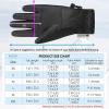 imageAchiou Kids Ski Gloves Waterproof Winter Snow Snowboard Gloves Warm Touchscreen for Kids Boys Girls Children Skiing CyclingBlack