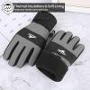 imageAchiou Kids Ski Gloves Waterproof Winter Snow Snowboard Gloves Warm Touchscreen for Kids Boys Girls Children Skiing CyclingGray