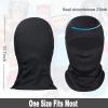imageAchiou Ski Mask for Men Women Balaclava Face Cover Shiesty Mask UV Protector Lightweight for Motorcycle SnowboardBlack