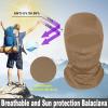 imageAchiou Ski Mask for Men Women Balaclava Face Cover Shiesty Mask UV Protector Lightweight for Motorcycle SnowboardKhaki