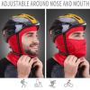 imageAchiou Ski Mask for Men Women Balaclava Face Cover Shiesty Mask UV Protector Lightweight for Motorcycle SnowboardRed