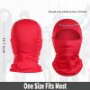 imageAchiou Ski Mask for Men Women Balaclava Face Cover Shiesty Mask UV Protector Lightweight for Motorcycle SnowboardRed