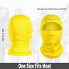 imageAchiou Ski Mask for Men Women Balaclava Face Cover Shiesty Mask UV Protector Lightweight for Motorcycle SnowboardYellow