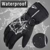 imageAchiou Ski Snow Gloves Waterproof Touchscreen Winter Warm for Men Women with Portable pocketXLarge