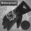 imageAchiou Ski Snow Gloves Winter Warm 3M Thinsulate Waterproof Touchscreen Men WomenBlack