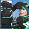 imageAchiou Ski Snow Gloves Winter Warm 3M Thinsulate Waterproof Touchscreen Men WomenBlack