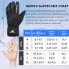 imageAchiou Ski Snow Gloves Winter Warm 3M Thinsulate Waterproof Touchscreen Men WomenNew Black