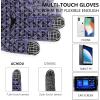 imageAchiou Winter Gloves Glove for Men Women Upgraded Touch Screen Texting Warm Running with Thermal Soft Knit LiningCromepurple
