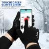 imageAchiou Winter Gloves for Men Women Touch Screen Gloves Upgraded Thicken AntiSlip Silicone Gel Thermal Soft Knit LiningBlack Thick